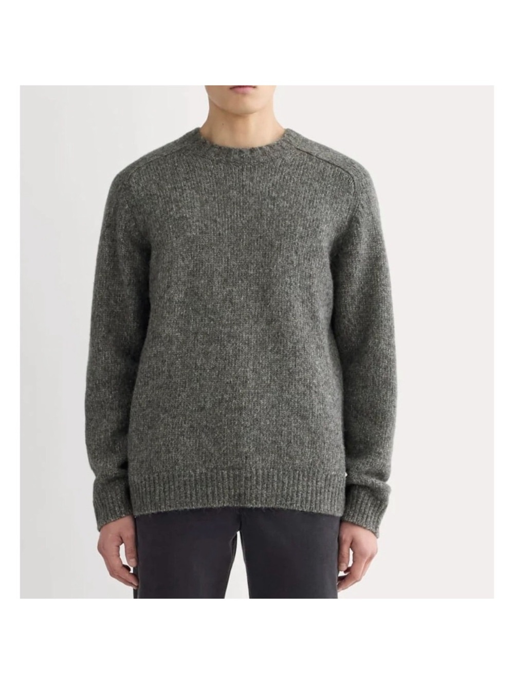 Everlane Cloud Crewneck Alpaca Merino Gray Sweater Size M